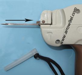 replacing tag gun needle 